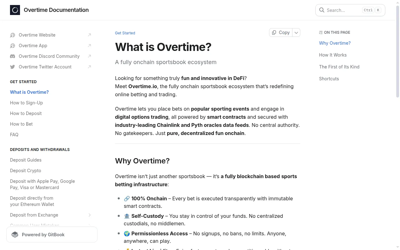 The Overtime documentation introduction