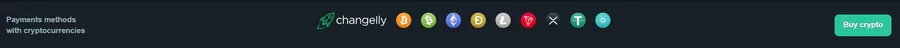 The Vave cashier with the coins it takes for deposits and withdrawals